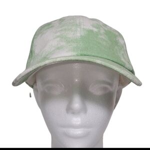 Four Buttons Women's Pastel Green Tie Dye Golf Baseball Active Hat, One Size